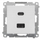 Karikues muri Simon 55 TEC2CAQ.01/114, 2x USB C+A, 30W Quick Charge, gri e hapur mat