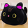 Lodër pelushi Plush Mascot Black Cat, mace e zezë 18cm