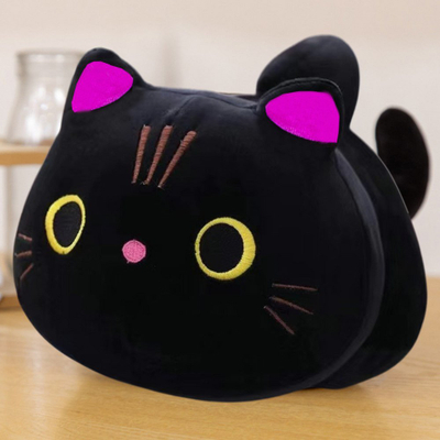 Lodër pelushi Plush Mascot Black Cat, mace e zezë 18cm