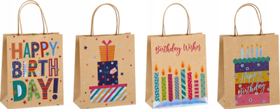Кеса за подароци Калпол Gift Bag, 18x23.5x10cm, мат хартија, мешани бои