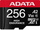 Kartë kujtese ADATA High Endurance MicroSDXC, 256GB, Class 10 UHS I U3 A2 V30, me adaptor
