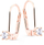 Vathë për femra Cutie Jewellery Z8012-50-10-X-4, të artë/rozë