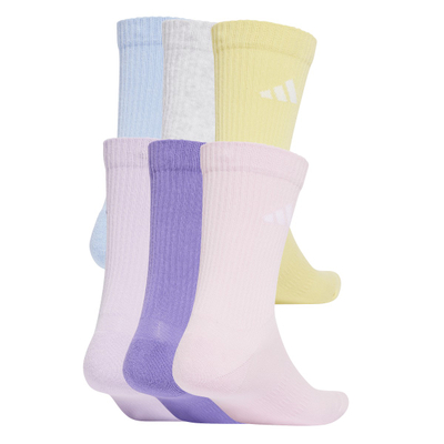 Чорапи крој до средина на лист Adidas 6-парчиња Logo, за возрасни, повеќебојни