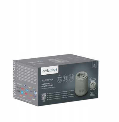 Грејач за шишиња Nuvita Universal Bottle Warmer Port, универзален, пренослив, сив