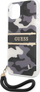 Mbulesë telefoni Guess Camo Strap për iPhone 13 Mini 5.4", me rrip dore, kamuflazh e zezë