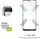 Xham mbrojtës FIXED Full-Cover për Samsung Galaxy A13, i zi