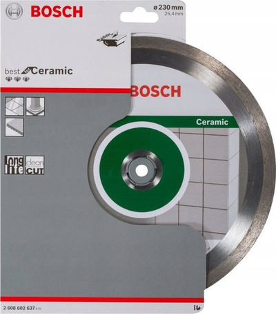 Disk prerës Bosch Ceramic Diamond, 230mm, për pllaka qeramike
