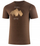 Термичка блуза Brubeck Outdoor Wool Pro, мерино волна, кратки ракави, кафеава, S