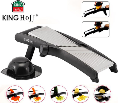 Prerëse perimesh KingHoff Mandoline KH-1112, tehe inoksi, plastike, e bardhë