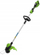 Trimer bari Greenworks Basic G24X2LT, 2x24V, bosht i palosshëm, jeshil
