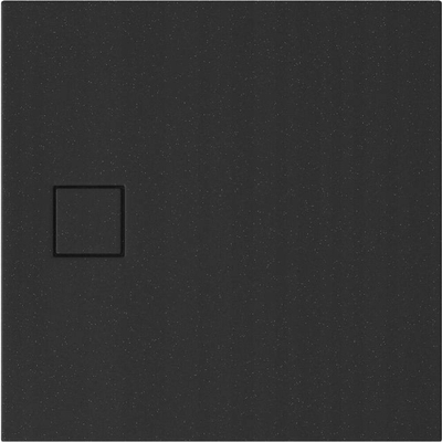 Pllakë dushi Cersanit Tako Slim, 90x90 cm, akrilike, e zezë mat
