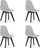 Set karrigesh Kito X4, 4 copë, polipropilen, gri