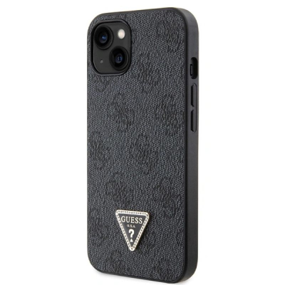 Maskë telefoni Guess 4G Crossbody për iPhone 14 6.1", lëkurë eko, me rrip, e zezë