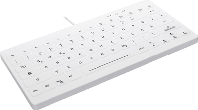 Tastierë Active Key AK-C4112F-FU1-W, pa tela, layout gjerman, e bardhë