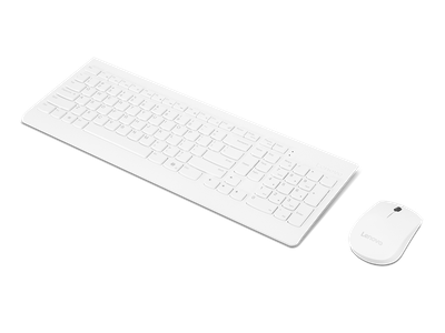 Set tastierë + maus Lenovo 510, wireless, 2.4Ghz, i bardhë