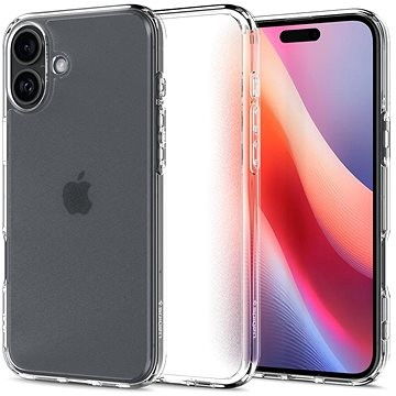 Kapak telefoni Spigen Ultra Hybrid për iPhone 16 Plus, Frost Clear, transparent