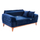 Divan-krevat Bennington HM3250.18, 2 vende, 180 cm, blu e errët