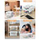 Set kutish plastike Clear, 11.61 x 7.48 x 5.51 inç, me kapak dhe dorezë, 6 copë