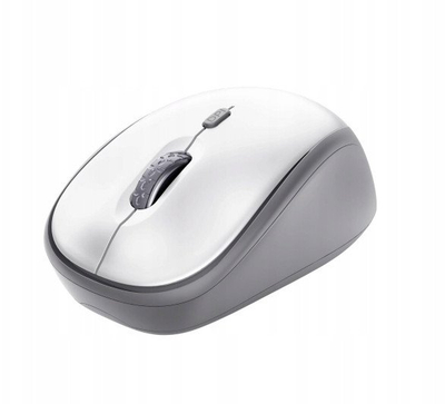 Mouse Trust Yvi+ Silent, 1600 dpi, me kabllo, i bardhë