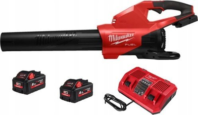 Fshesë me ajër pa kabllo Milwaukee M18 F2BL-802, 18V, 2x 8.0Ah, e kuqe