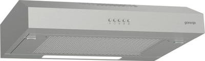 Aspirator muri Gorenje WHU629ES/S, 200 m³/h, inox, gri