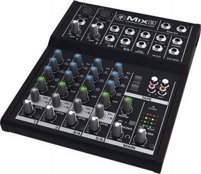 Mikser audio Mackie Mix8, 8 kanale, kompakt, gri