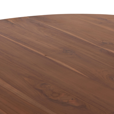 Tavolinë ngrënieje Roder HM9896, rrumbullakët, diametër 130cm, dru teak natyral