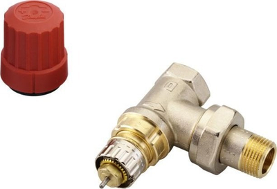 Trup valvule radiator Danfoss RA-N, këndore 3/8", DN10, metalik