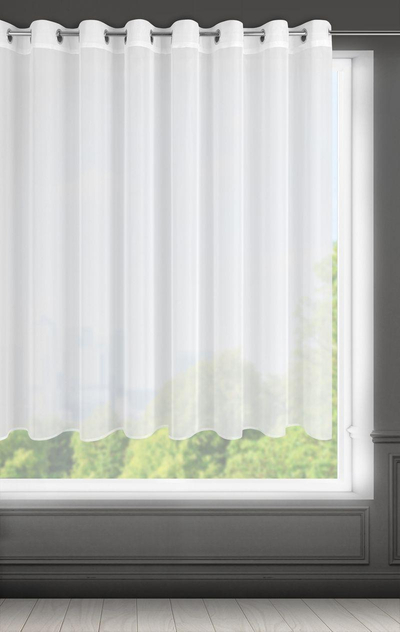 Perde voile Eurofirany 377019, 400x150cm, poliester, e bardhë