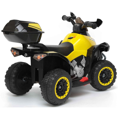 Quad elektrik për kalamaj Micron, 6V, 78.5 x 40.5 x 46 cm, i verdhë