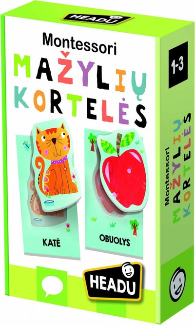 Kartela edukative Headu Montessori Baby LT52958, për fëmijë 1 3 vjeç, shumëngjyrëshe