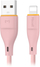 Kabllo karikues Miccell VQ-D06 Lightning, USB-A, 2.4A, 1m, rozë