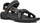 Sandale outdoor Teva Terra Fi Lite për femra, taban ergonomik, rripa tekstili, të zeza