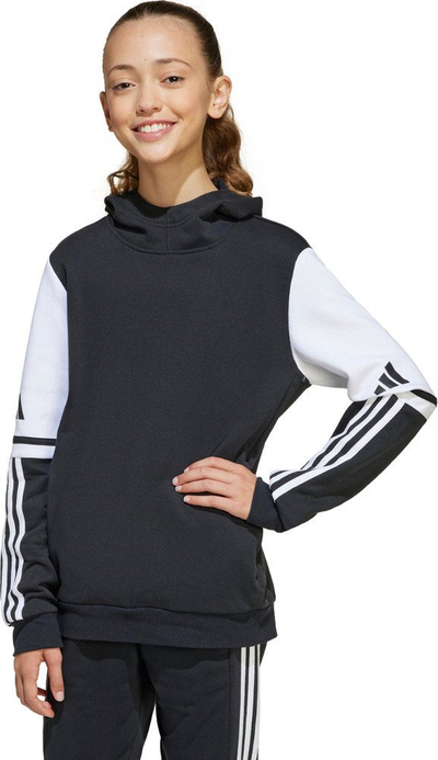 Bluzë me kapuç adidas Squadra 25 Jr JE2768, për kalamaj, e zezë