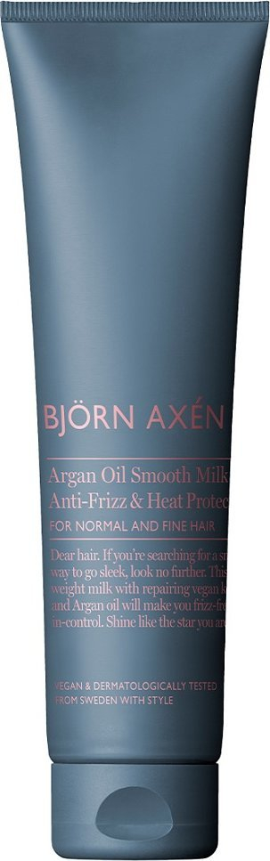 Krem flokësh Björn Axén Argan Oil Smooth Milk, kundër frizz-it, mbron nga nxehtësia, 150ml
