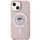 Kapak telefoni Karl Lagerfeld KLHMP15SHFCCNOP për iPhone 15, 14, 13 6.1", me MagSafe, rozë
