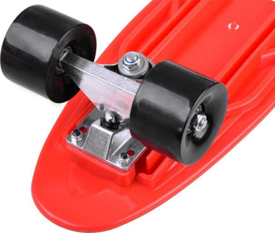 Skateboard Color Fiszka SP0575, 55cm, për fëmijë, i kuq