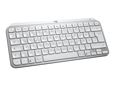 Tastierë Logitech MX Keys Mini - Wireless, BT, gri/e bardhë