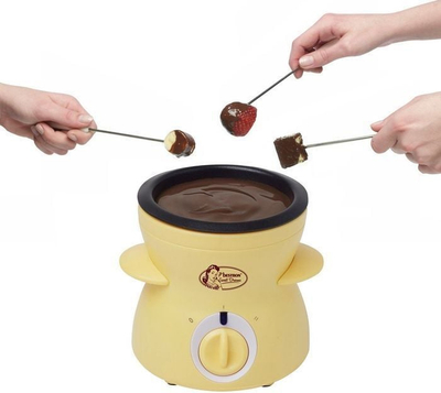 Set fondue çokollate Bestron DCM043, 0.3L, 25W, i verdhë