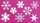 Shabllon plastik Titanum Snowflakes, 10.5 x 18 cm, rozë