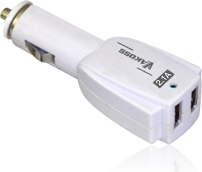 Karikues makine Vakoss TP-3266UW, 2x USB, 2.1A, i bardhë