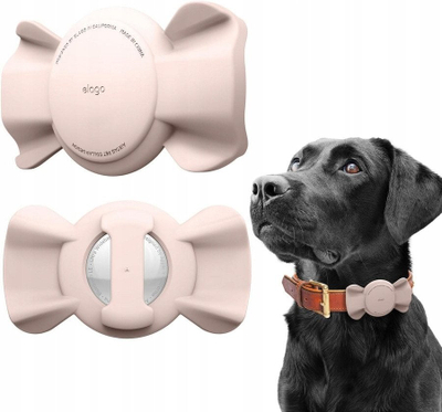 Mbajtëse Elago Pet Collar Ribbon për Apple AirTag, me varëse, dizajn i ëmbël