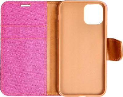 Këllëf telefoni Canvas për Xiaomi Redmi 12C, tip libër, TPU, rozë
