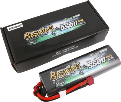 Bateri LiPo Gens Ace Bashing, 5500mAh, 7.6V 60C HV, e zezë