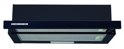 Kapak kuzhine teleskopik Heinner HTCH-440GBK, 60 cm, 325 m³/h, i zi