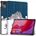 Futrollë tableti 4kom.pl Graphic Case për Lenovo Tab M11 10.95-11", funksion auto sleep wake, dizajn mace, blu