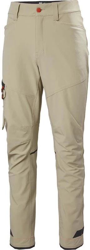 Pantallona pune Helly Hansen Workwear Kensington 77574-789, material elastik, xhep cargo, bezhë