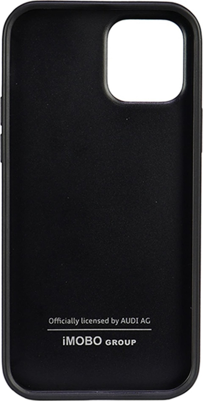 Kllëf telefoni Audi Synthetic Leather, për iPhone 12 12 Pro 6.1", i zi