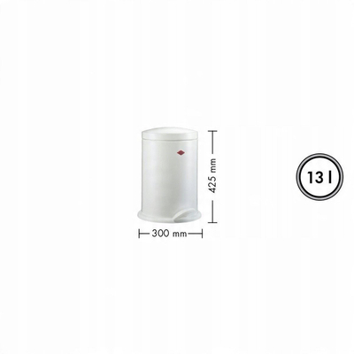 Kosh plehrash Wesco Alpha, 13L, çelik, i bardhë