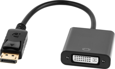 Adapter video DisplayPort në DVI 24+5, 1080p, i zi